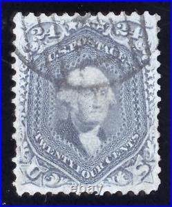 US Scott 70b Used 24c steel blue George Washington Lot Y337 bhmstamps