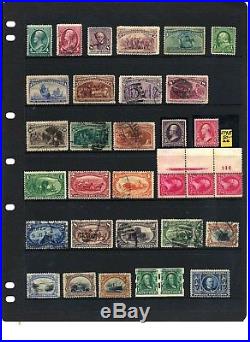 US Stamp Lot Collection Wholesale Early Issues Mint & Used Scott cat $1,275