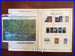 US Stamp Set Year 2000 Complete, 233 Stamps. 157 Mint & 66 Hinged Used In Album
