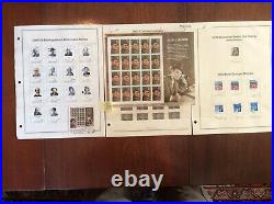 US Stamp Set Year 2000 Complete, 233 Stamps. 157 Mint & 66 Hinged Used In Album