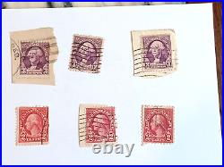 US Stamps Lot of 20 Used/Posted Washington, Roosevelt, Lincoln, Harding, Monroe