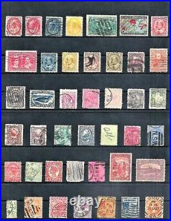 USA Canada New Zealand Australia Lot 171 Early Used Stamps Incl Scarce CV $500