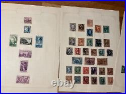 USA STAMPS STOCKBOOK MINT AND USED vintage LEAVES packed