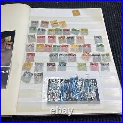 USED AND UNUSED STAMP LOT COLLECTION USA And FOREIGN IN WESTBURY BOOK