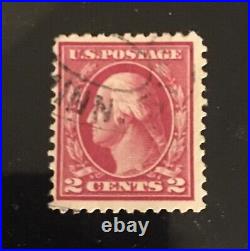Ultra Rare 1902 US Postage Stamp George Washington Two Cent Deep Red Stamp. Mint