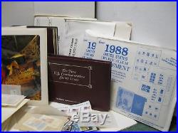 United States Liberty Stamp Album H E Harris + 1975-1985 Mint Sets, HUGE 35# LOT