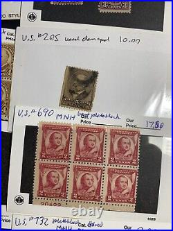 United States Postage Stamp LOT on 80 Cards SC #115739