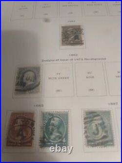 United States Stamp Collection In 1944 National Scott Album. 1873 Forward. HCV