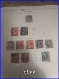 United States Stamp Collection In 1944 National Scott Album. 1873 Forward. HCV