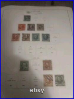 United States Stamp Collection In 1944 National Scott Album. 1873 Forward. HCV