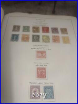 United States Stamp Collection In 1944 National Scott Album. 1873 Forward. HCV