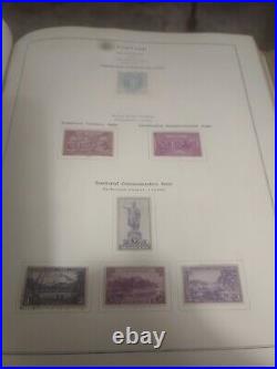 United States Stamp Collection In 1944 National Scott Album. 1873 Forward. HCV