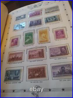 United States Stamp Collection In 1959 Grossman Stamp Album. Lots Of Great Ones
