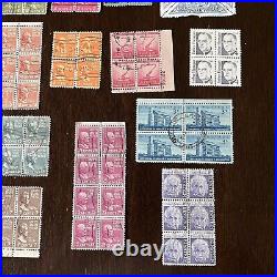 Us Blocks Stamps 25 Different Lot, Some Presidential Series #5