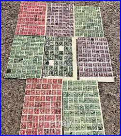 Us Stamps Lot George Washington & Benjamin Franklin On Pages, Fancy Cancels #10