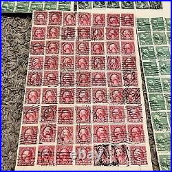 Us Stamps Lot George Washington & Benjamin Franklin On Pages, Fancy Cancels #10