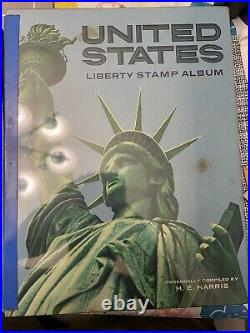 Us stamp album collection lot