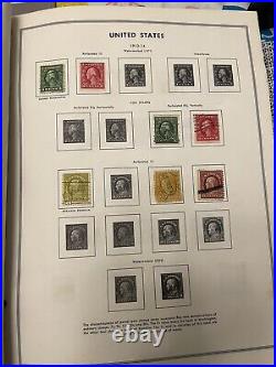 Us stamp album collection lot