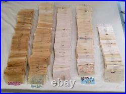 VINTAGE POSTAGE STAMPS LOT OF 2500+ SCOTT SERIES MOSTLY CANCELLED 1c-FOREVER