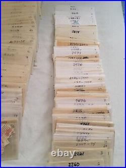 VINTAGE POSTAGE STAMPS LOT OF 2500+ SCOTT SERIES MOSTLY CANCELLED 1c-FOREVER