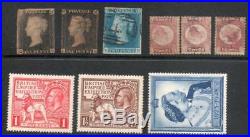 Valuable GB Collection, 1840 to 1970 mint & used 700+ stamps, 2 x penny black