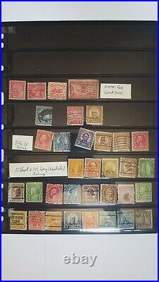 Very Very old us Stamps Lot 12 PAGES