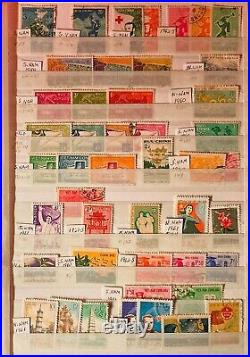 Vietnam North, South, Indochina Stamp Lot In Nice Stock Album. Early To Modern