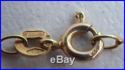 Vintage 14 Ct Gold Necklace Stamped 585 45 CM Long Estate Lot