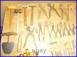 Vintage Craftco leather stamping tools working supplies lace craft co huge lot