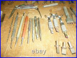 Vintage Craftco leather stamping tools working supplies lace craft co huge lot