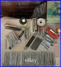 Vintage Craftool Leather Embossing Stamps and Tools Lot of 125 + Estate Pieces