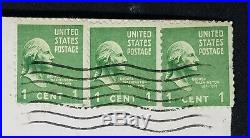 Vintage George Washington 1 Cent Stamp Green Old Rare Lot of 3