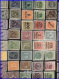 Vintage Germany Duches Reich Postage Stamp Lot WWII 1930-1960 Good Gum Look 156