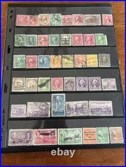 Vintage Lot Of 643 United States Stamp Collection New And Used Stamps