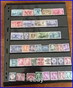 Vintage Lot Of 643 United States Stamp Collection New And Used Stamps