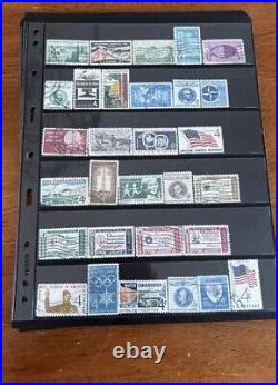 Vintage Lot Of 643 United States Stamp Collection New And Used Stamps