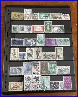 Vintage Lot Of 643 United States Stamp Collection New And Used Stamps