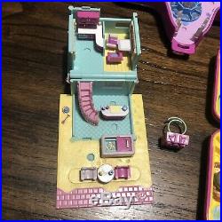 Vintage Polly Pocket Lot 80s 90s Zoo Cafe Chapel School Stamp Fairy 15 Figures