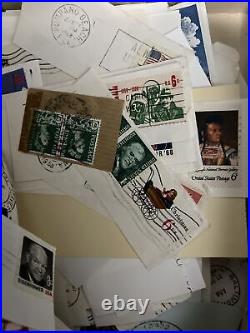 Vintage Stamps Lot Worldwide Used Envelopes