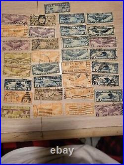 Vintage postage stamps lot
