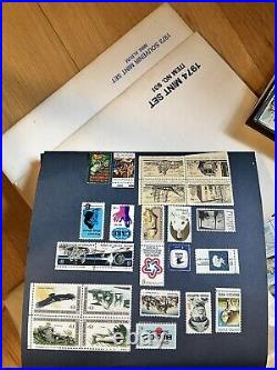 Vintage stamp collections lot Mostly USA, Some Worldwide New &Used Fleetwood