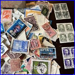 WORLDWIDE OFF PAPER STAMPS BOX LOT 1,000's OF STAMPS FROM HUNDREDS COUNTRIES #5