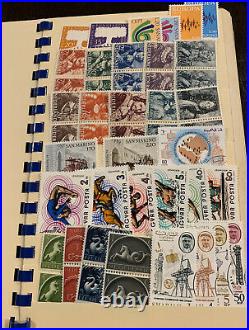 WORLDWIDE STAMP LOT, STOCK BOOK STUFFED With MINT & USED STAMPS FROM 50+ COUNTRIES