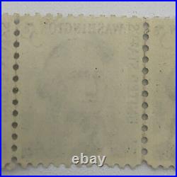Washington Unused 5 cent (5c) Stamp 3 Connected Never Used LOT Of 2 STAMPS