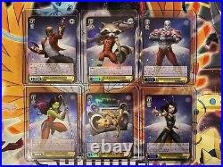 Weiss Schwarz Marvel Avengers Guardians Of The Galaxy MR Stamp Foil Lot + SR NM