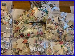 World Stamps 10,000 5x Packs of 2000 Stamps vintage modern mix sorting lots lot4