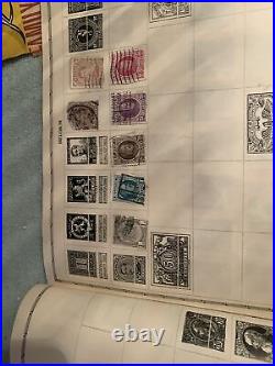 World Stamps Imperial Album 1928 Antique & Vintage Lot 200+