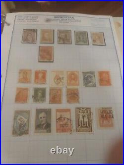 Worldwide? Antique Stamp Collection in Huge Kenmore Album 1800s Forward. HCV