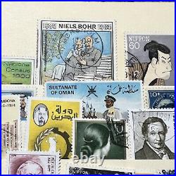 Worldwide Mint Used Stamps Lot In Stock Page Nigeria, Japan, Dominica, Oman