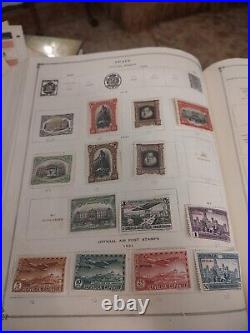 Worldwide Stamp Collection In 1943 Scott International Album. Lots Of Treasures